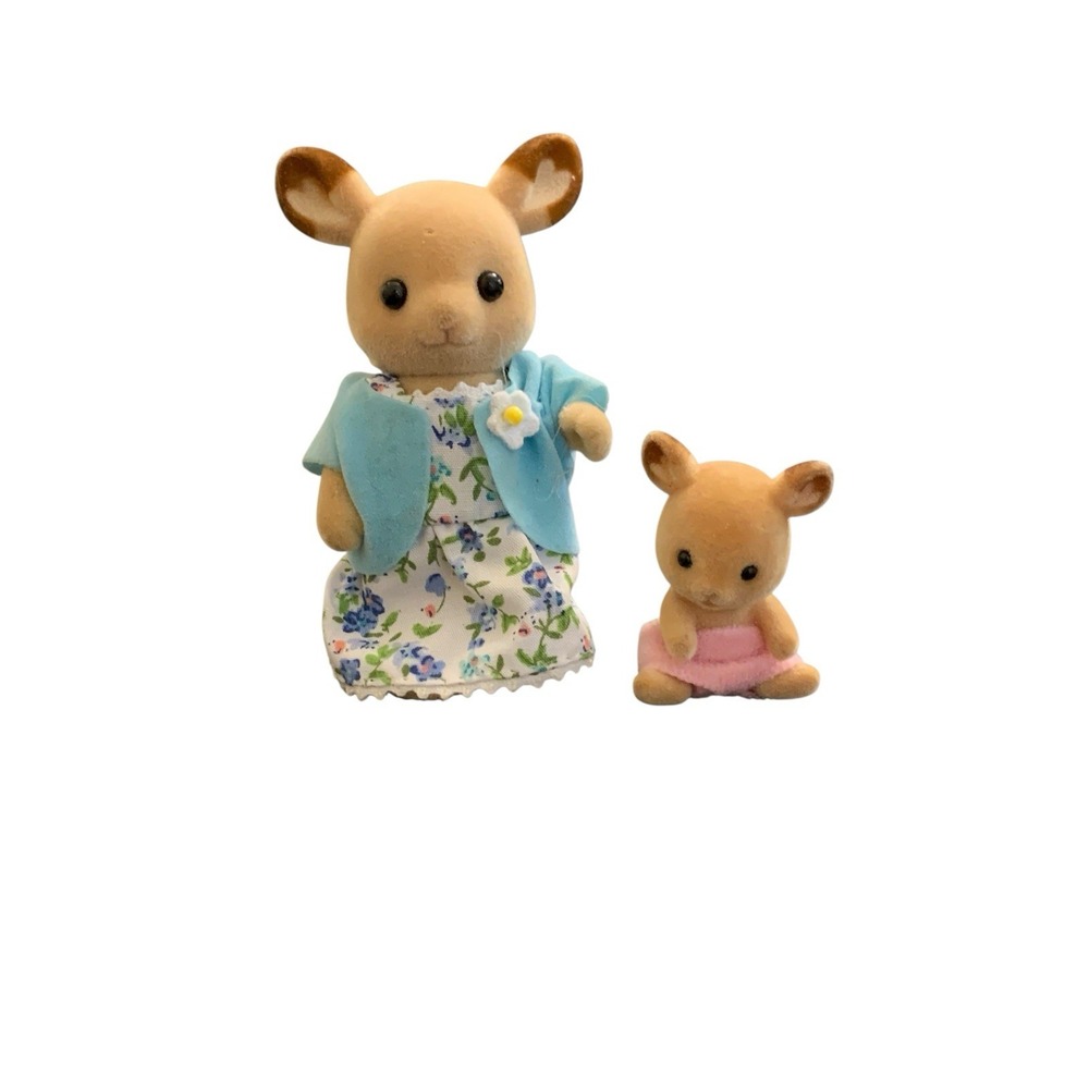 Calico Critters Sylvanian Families Buckley Deer Family Mom and Baby Lot of 2